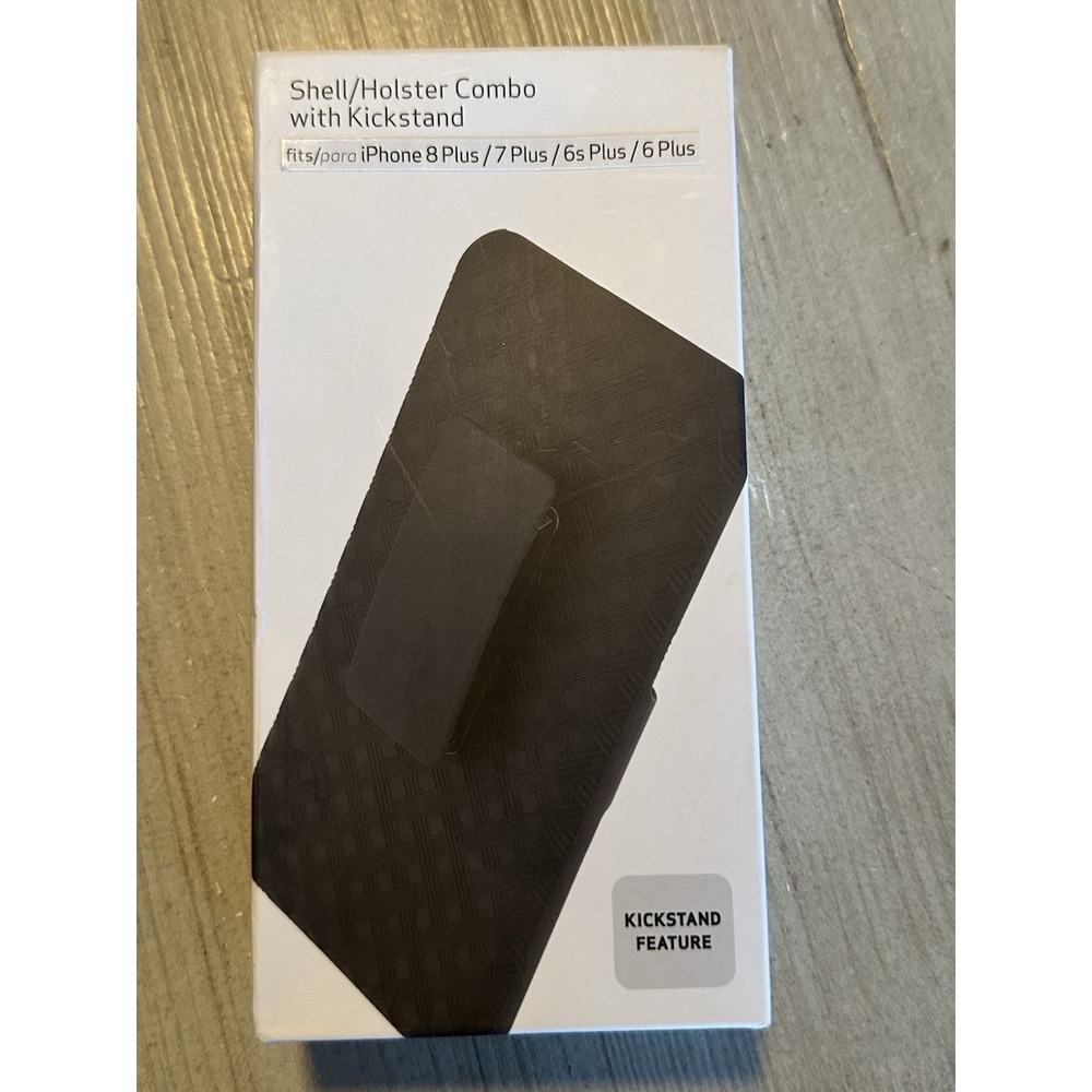 Shell Holster Combo for iPhone 8 Plus, 7 Plus, 6/6s Plus - Black